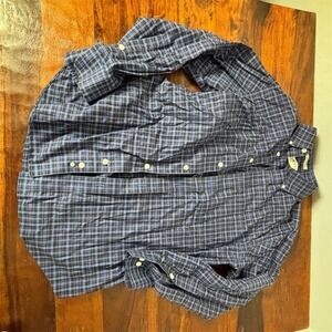 Orvis Men's Long Sleeve Blue Plaid Button-Up Shirt Size M Casual‎